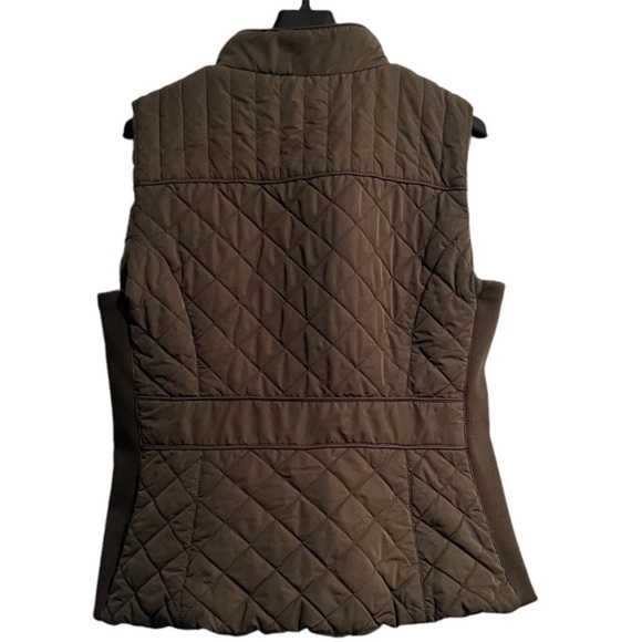 NY & Co. Army Green Zip Up Vest Size XS - Picture 4 of 12